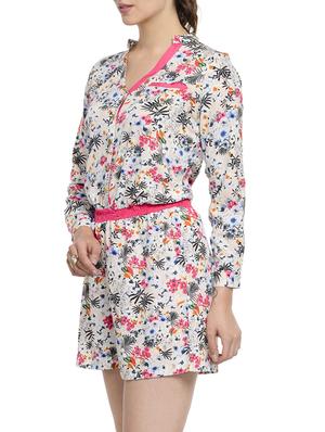 pink polyester jumpsuit - 10841203 - Standard Image - 2