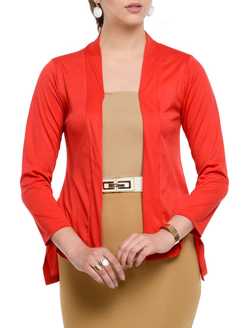 red polyester shrug - 10841209 - Zoom Image - 1