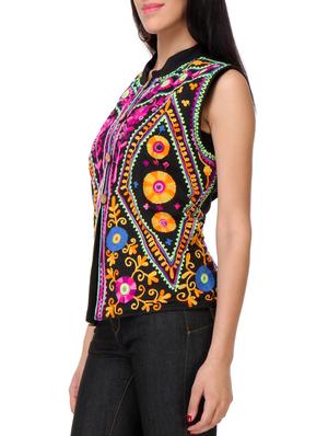 black khadi summer jacket - 10850061 - Standard Image - 2