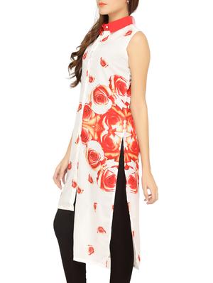 print poly georgette tunic - 10850875 - Standard Image - 2