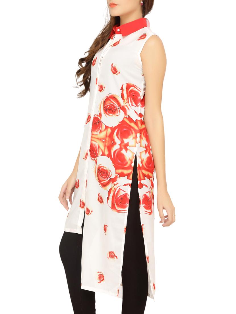 print poly georgette tunic - 10850875 - Zoom Image - 2
