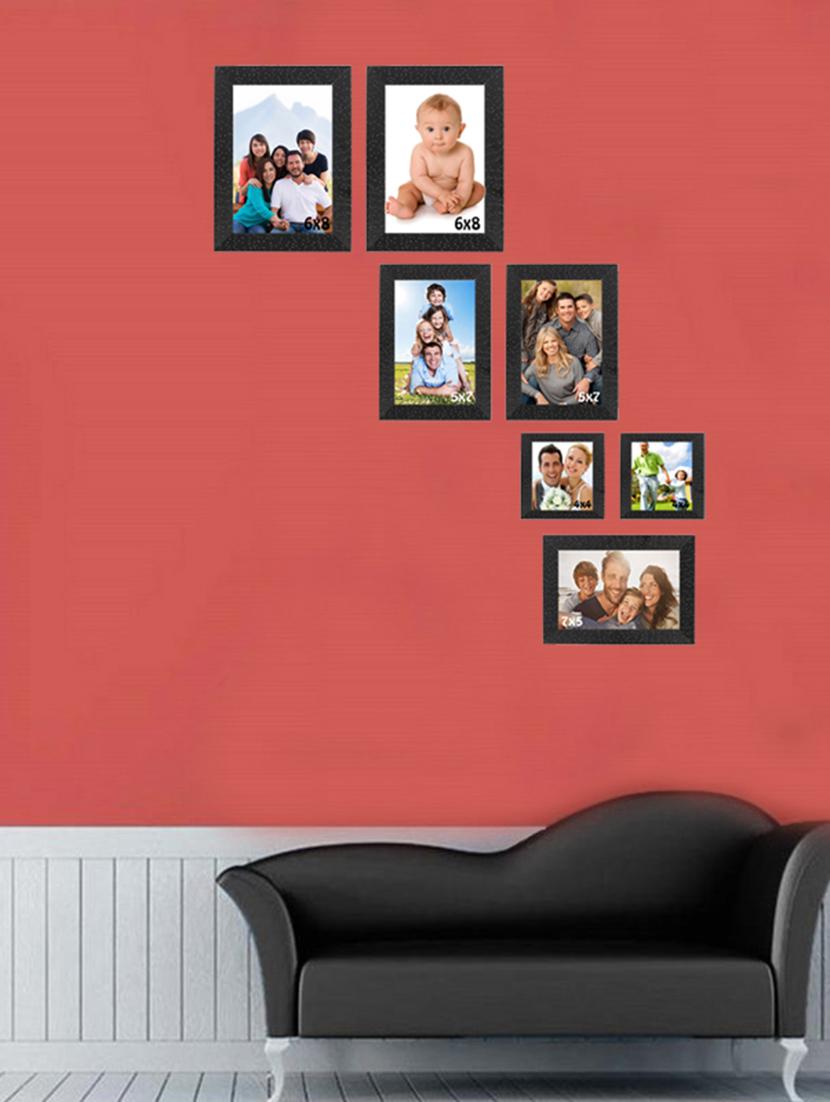 sifty collection collage photo frame(6x8) 2,  (5x7) 2,  (4x4) 2,  (7x5) 1,
set of =7pcs