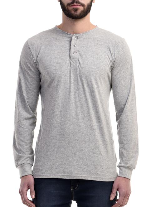 grey cotton t-shirt - 10853624 - Standard Image - 1
