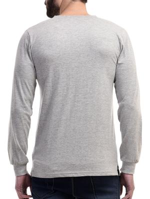 grey cotton t-shirt - 10853624 - Standard Image - 3