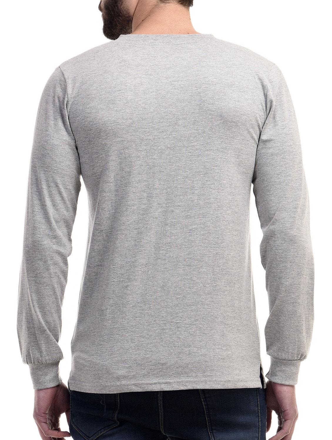 grey cotton t-shirt - 10853624 - Zoom Image - 3
