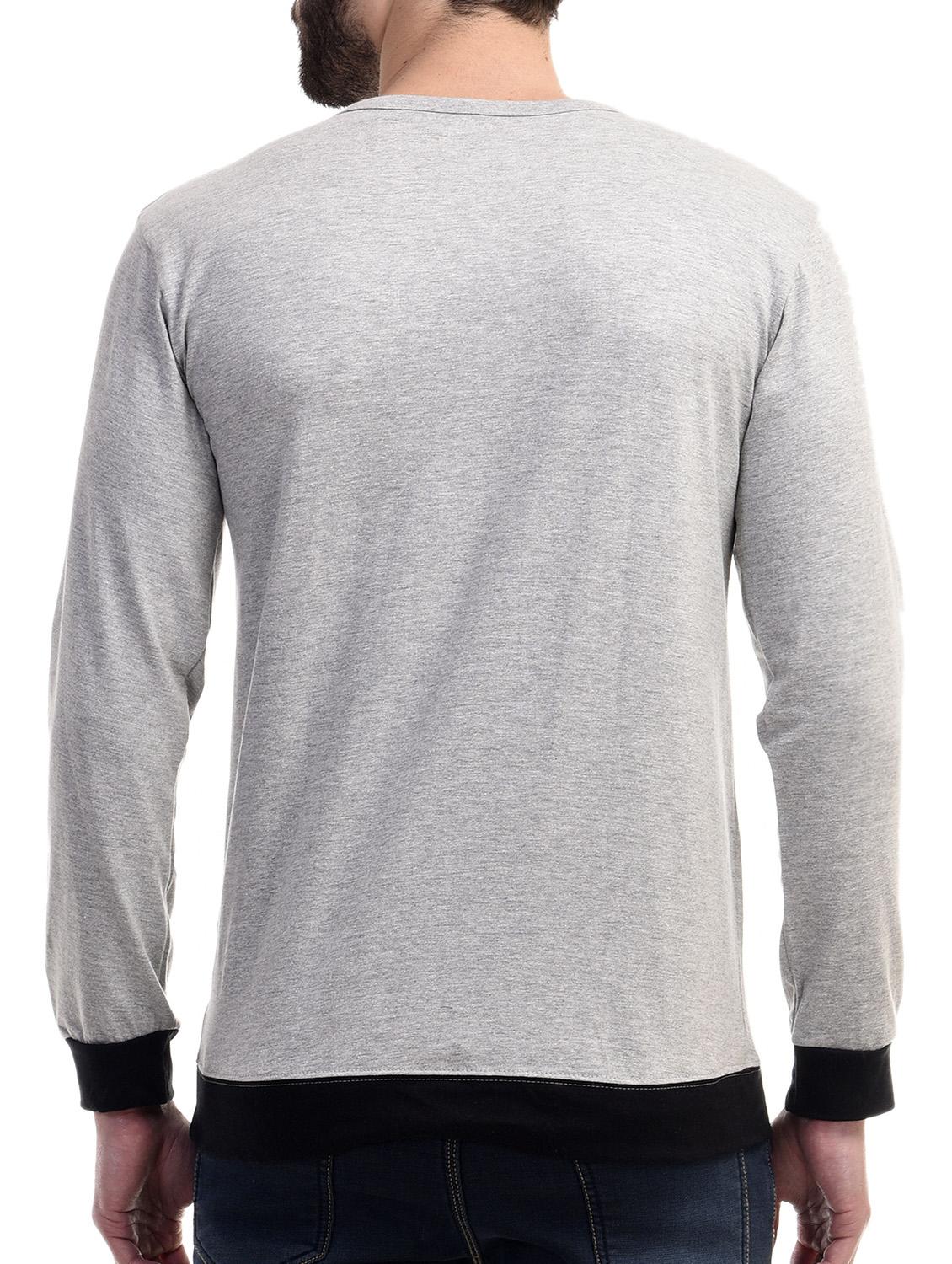 grey cotton t-shirt - 10853636 - Zoom Image - 3