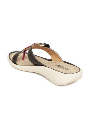 black faux leather sandal - 10858297 - Standard Image - 3