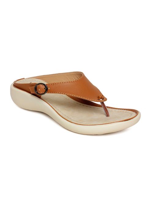 tan faux leather sandal - 10858321 - Very Small Image - 1
