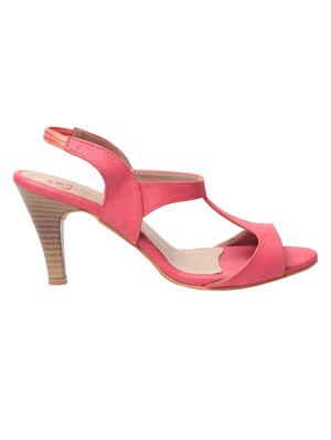 pink leatherette sandal - 10859167 - Standard Image - 2