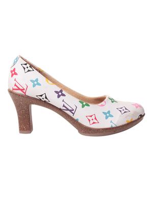 white leatherette pumps - 10859266 - Standard Image - 2