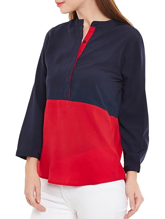 multi colored polyester regular top - 10862163 - Zoom Image - 2