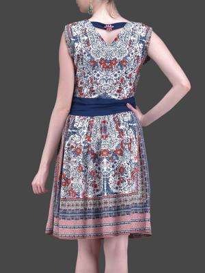 multicolored printed dress - 1086893 - Standard Image - 3