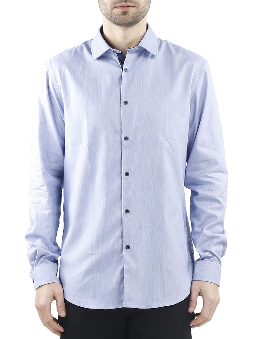 blue cotton casual shirt - 10880958 - Zoom Image - 1