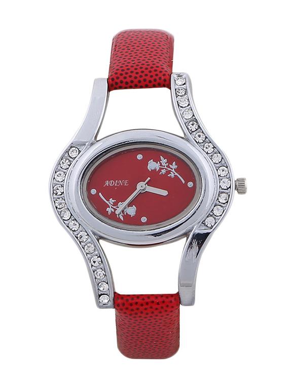 red dial watch