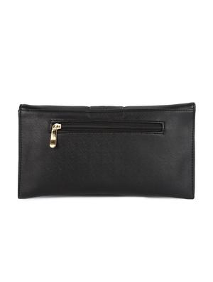black faux leather clutch - 10886008 - Standard Image - 2