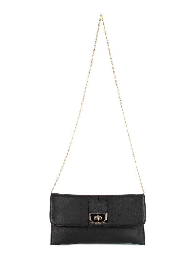 black faux leather clutch - 10886008 - Zoom Image - 5