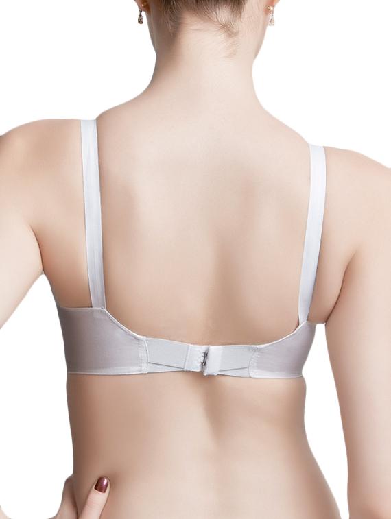 solid white cotton bra - 10886291 - Zoom Image - 3