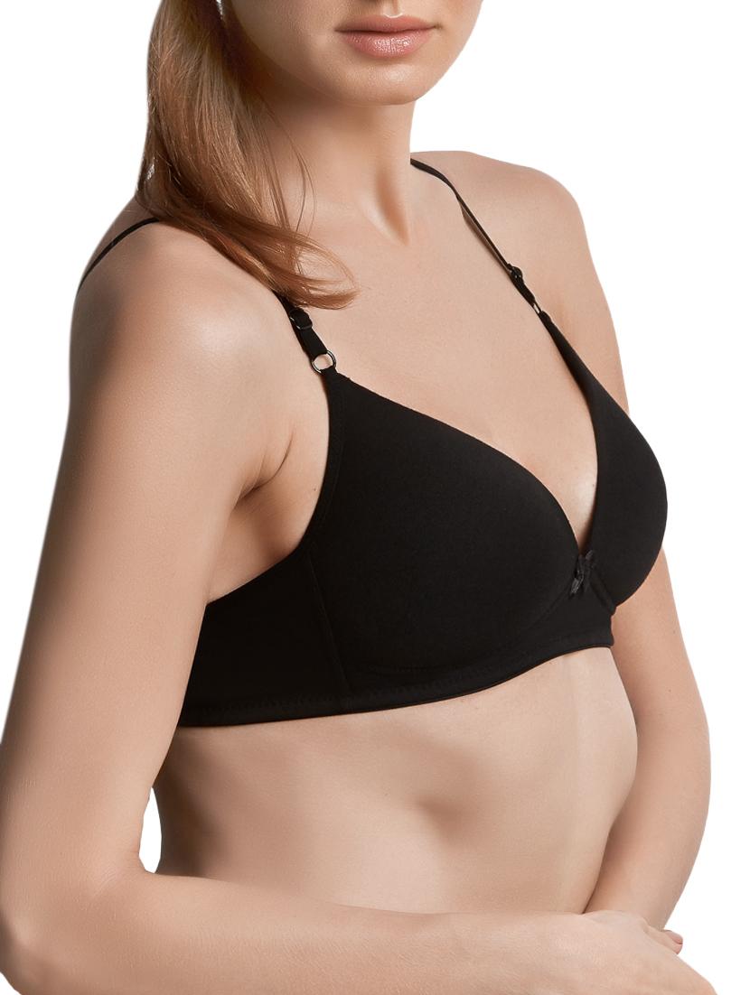 black cotton bra - 10886333 - Zoom Image - 2