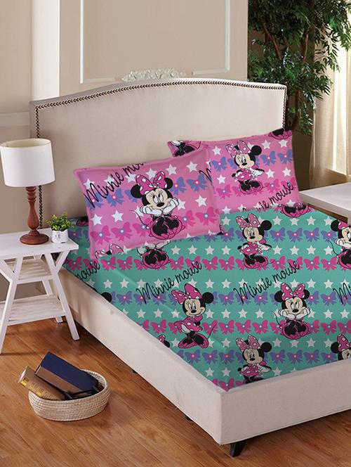 green cotton bedsheet - 10893493 - Standard Image - 1