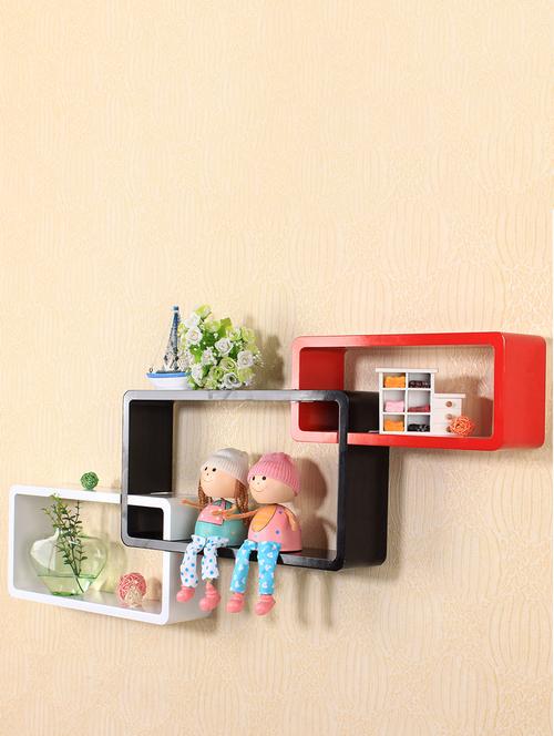 multicolor frame shape wall shelves - 10893784 - Standard Image - 1