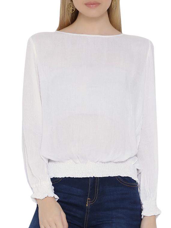 white cotton blouse - 10894070 - Zoom Image - 1