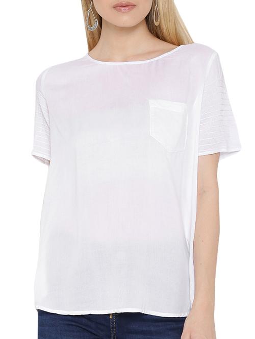 white cotton straight top - 10894080 - Standard Image - 1