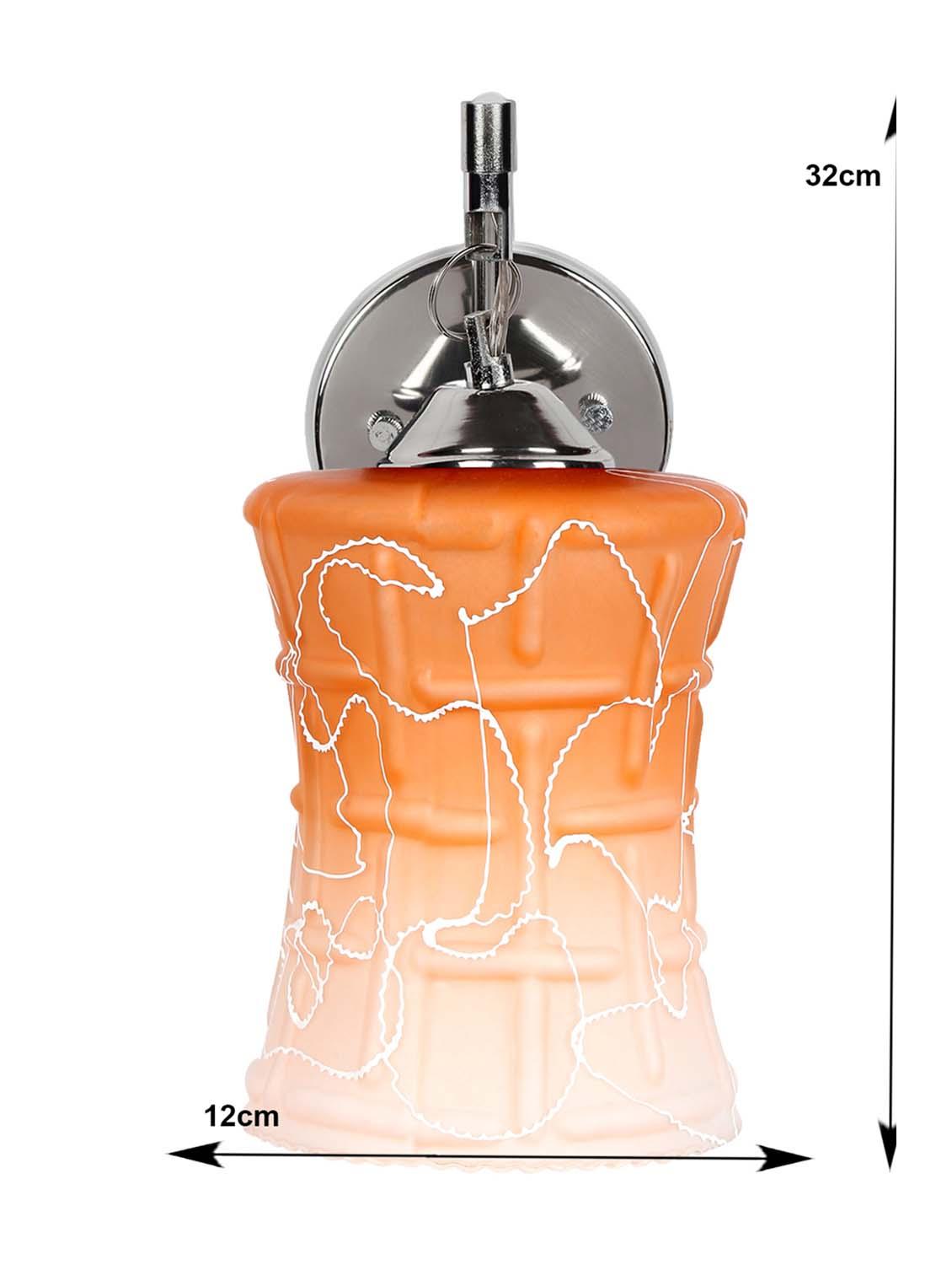 orange, white downlighter wall light - 10894837 - Zoom Image - 4