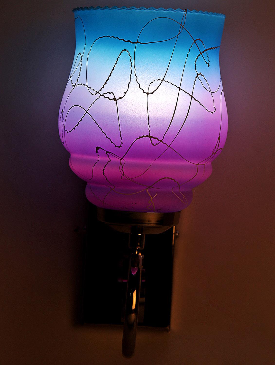 pink, blue uplighter wall light - 10894855 - Zoom Image - 3