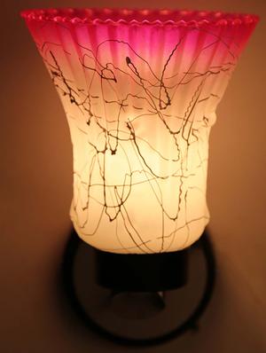white, pink uplighter wall light - 10894891 - Standard Image - 3