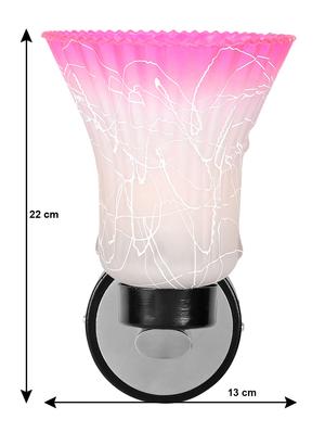white, pink uplighter wall light - 10894891 - Standard Image - 4