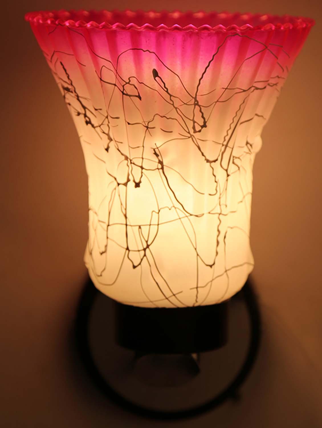 white, pink uplighter wall light - 10894891 - Zoom Image - 3