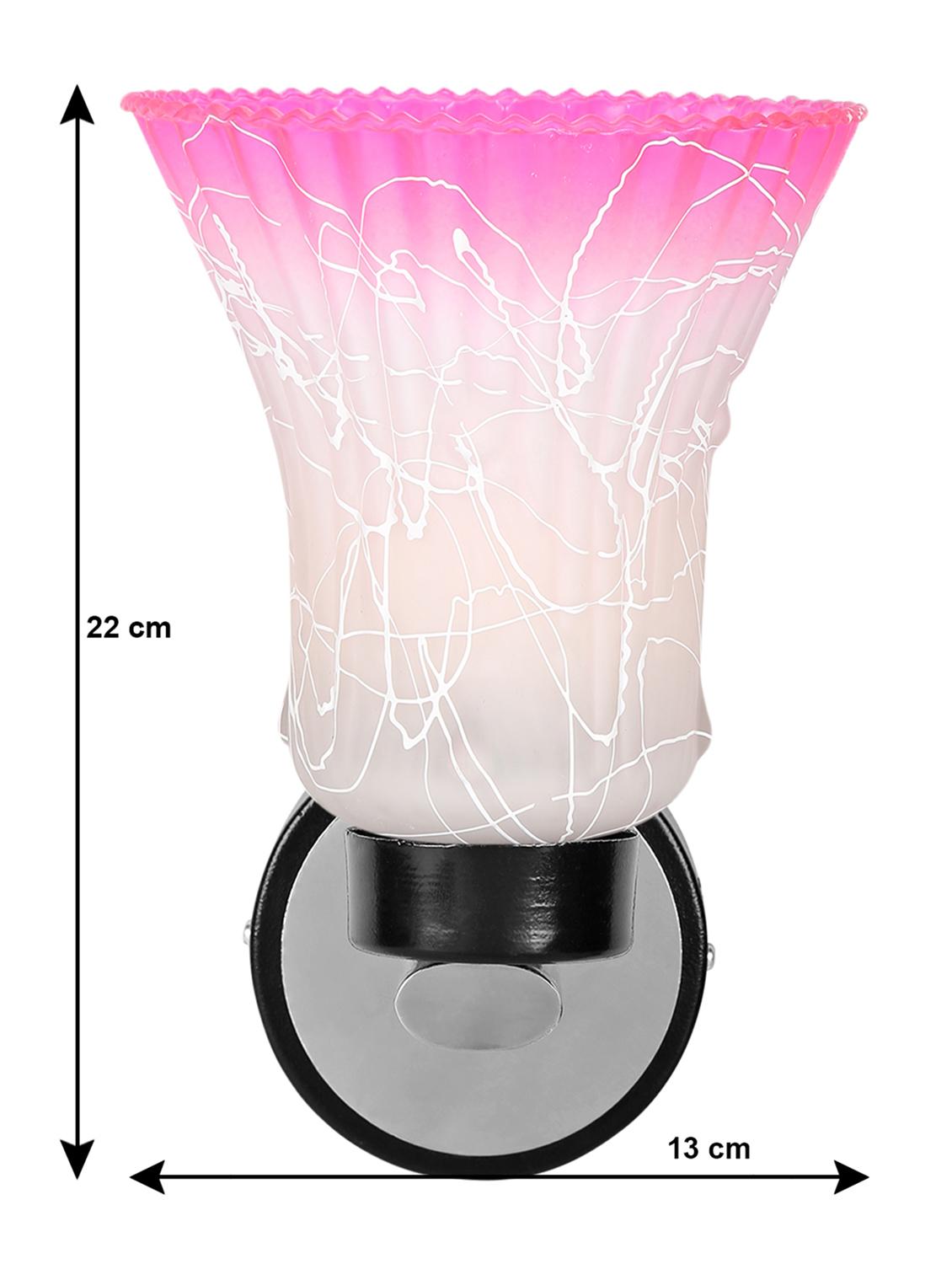 white, pink uplighter wall light - 10894891 - Zoom Image - 4