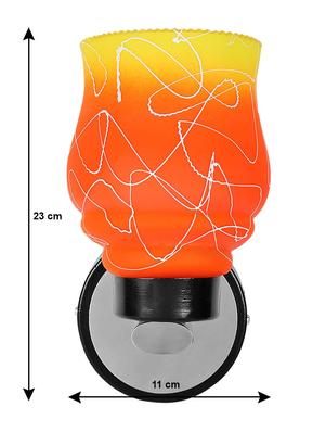 yellow, orange uplighter wall light - 10894895 - Standard Image - 4