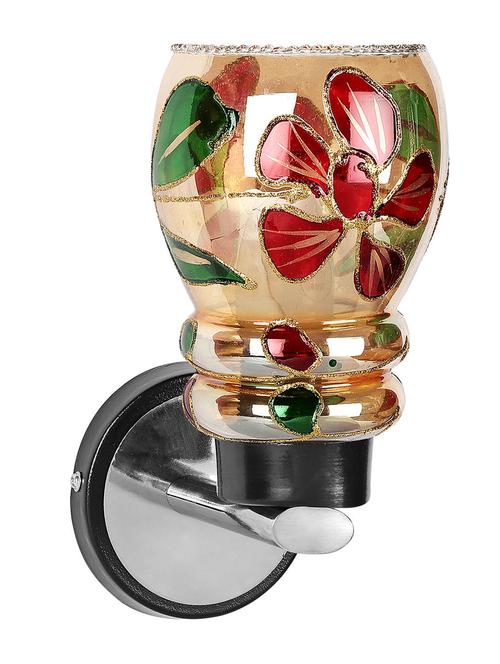 red, gold uplighter wall light - 10894904 - Standard Image - 1