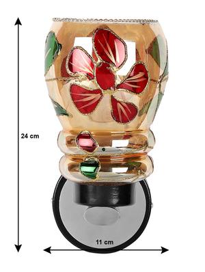 red, gold uplighter wall light - 10894904 - Standard Image - 4