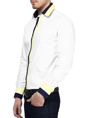 white cotton casual shirt - 10899328 - Standard Image - 2