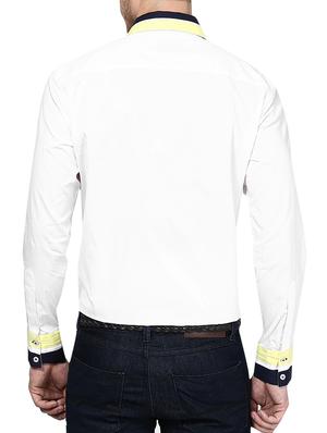 white cotton casual shirt - 10899328 - Standard Image - 3