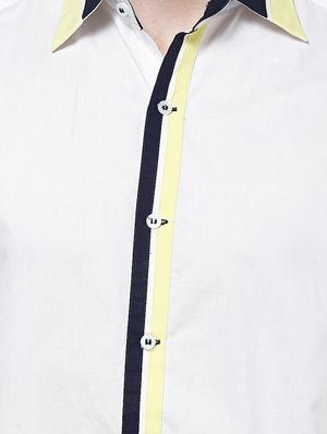 white cotton casual shirt - 10899328 - Standard Image - 4