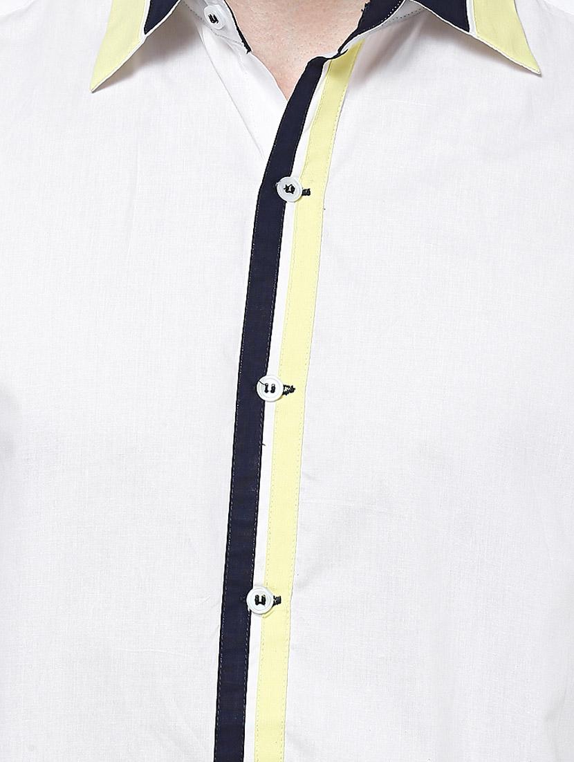 white cotton casual shirt - 10899328 - Zoom Image - 4