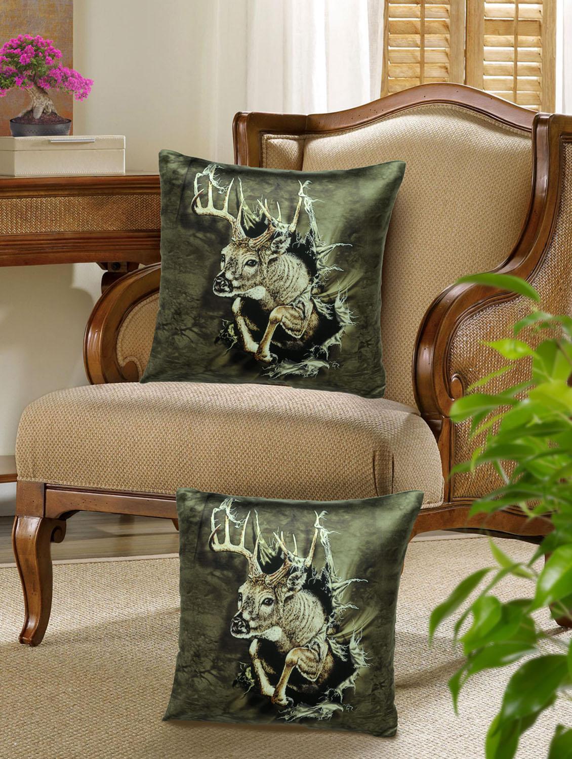 set of 5 digital printed cushion cover - 10899727 - Zoom Image - 2