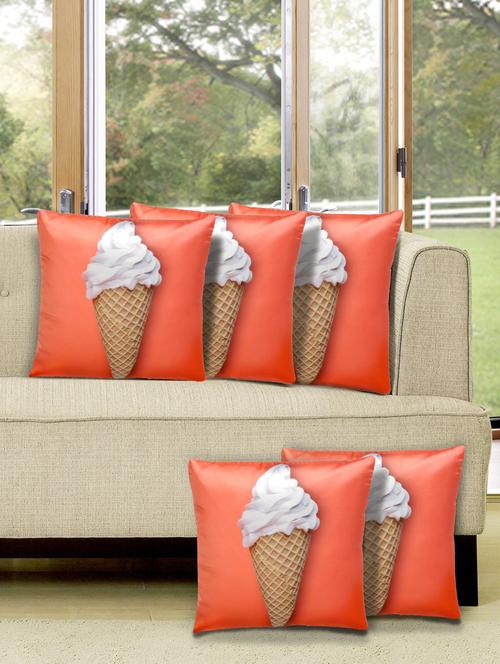 set of 5 digital printed cushion cover - 10899734 - Standard Image - 1