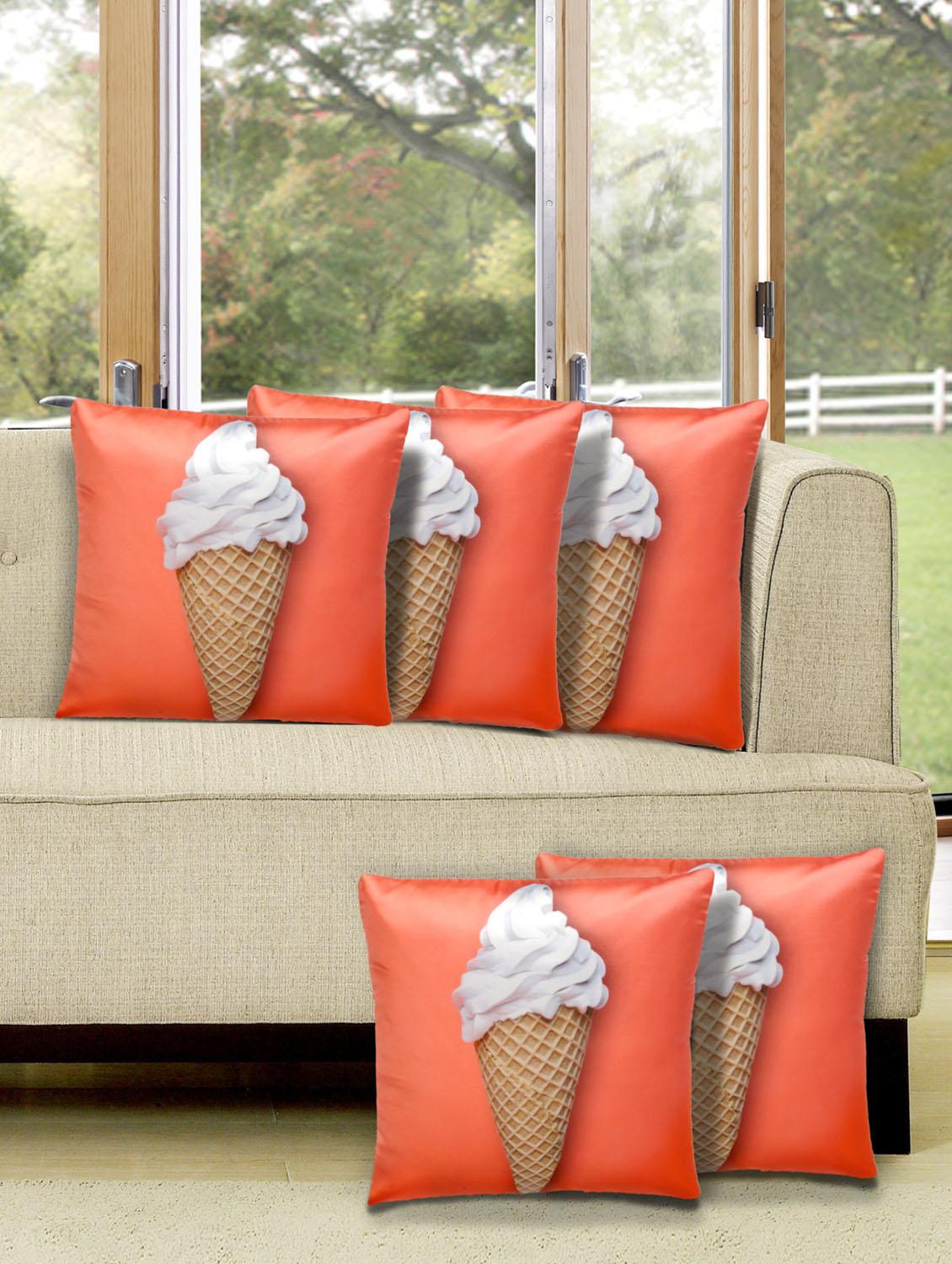 set of 5 digital printed cushion cover - 10899734 - Zoom Image - 1