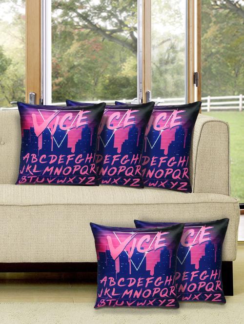 set of 5 digital printed cushion cover - 10899740 - Standard Image - 1