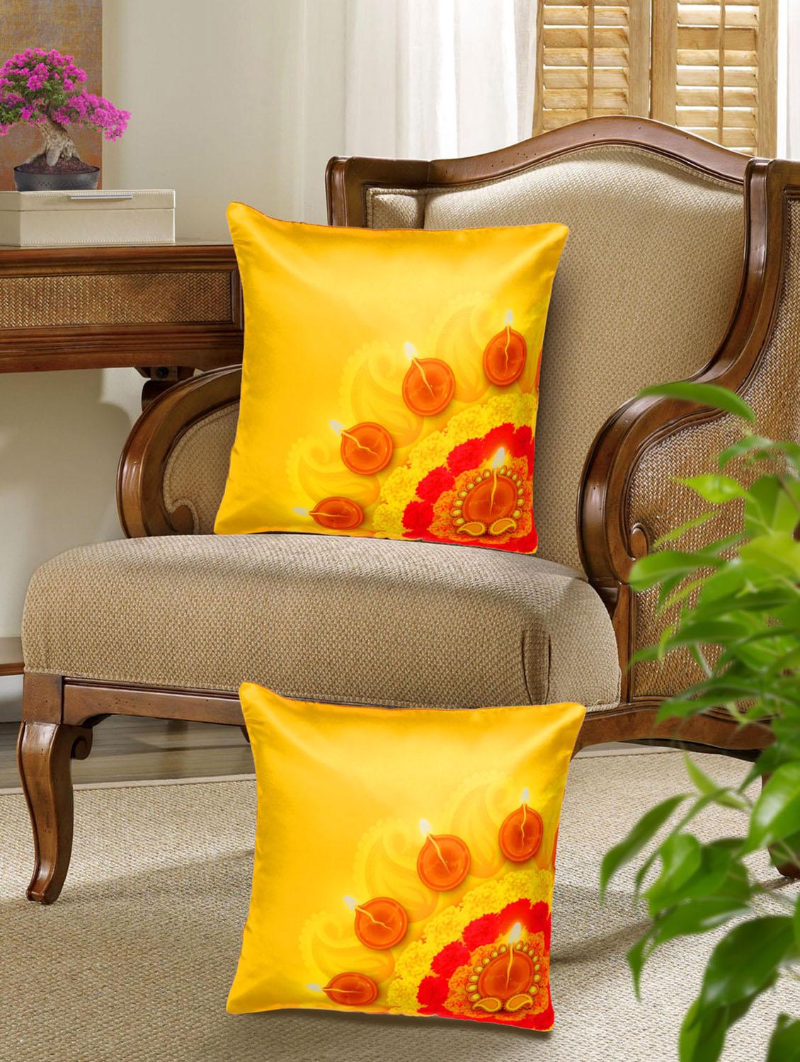 set of 5 digital printed cushion cover - 10899776 - Zoom Image - 2