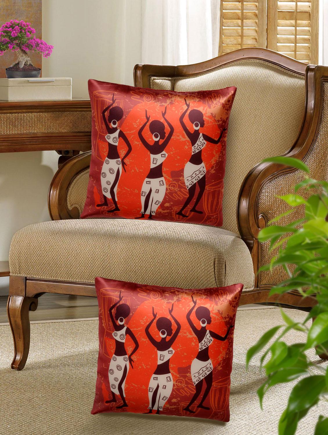 set of 5 digital printed cushion cover - 10899787 - Zoom Image - 2