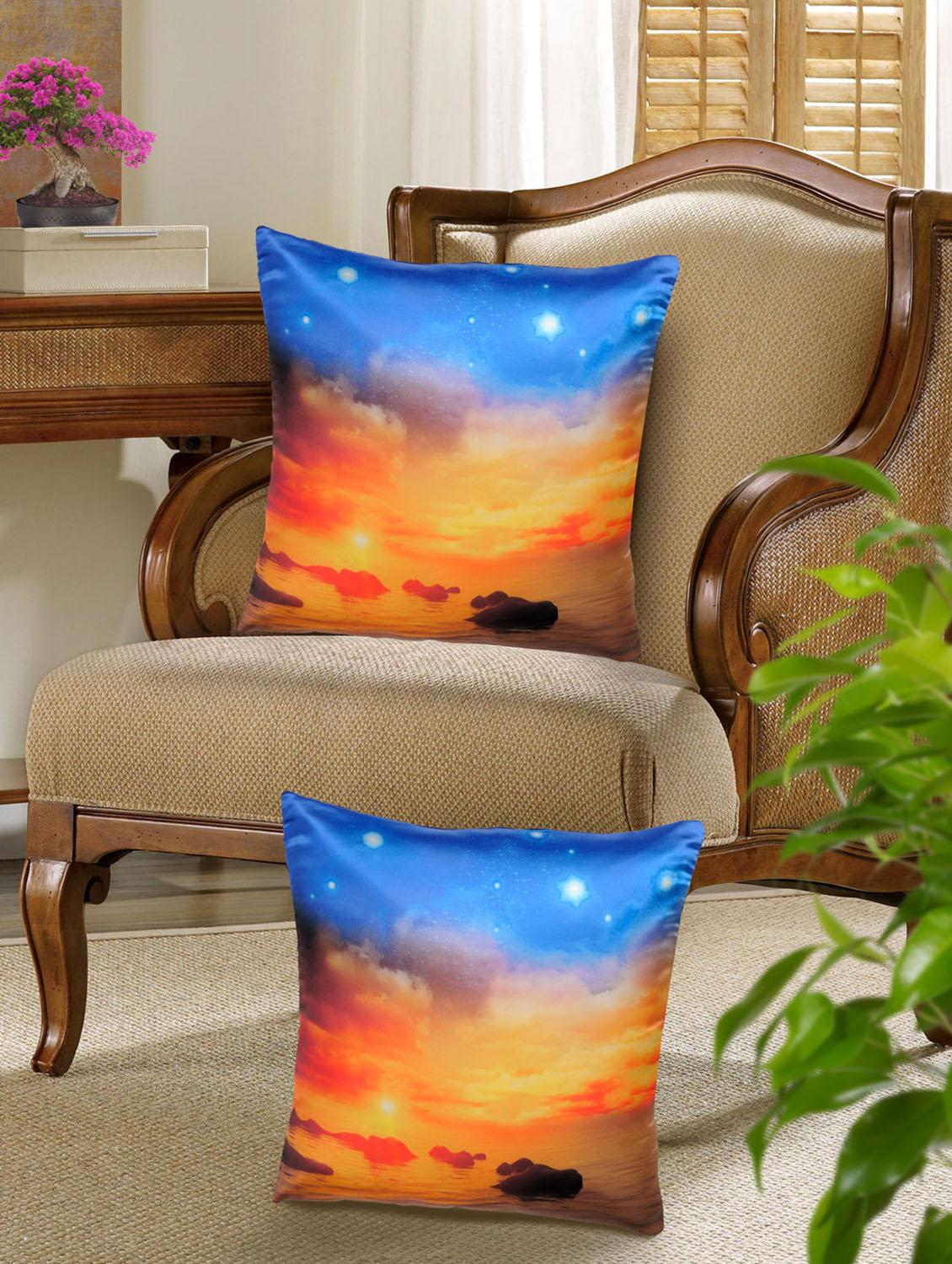 set of 5 digital printed cushion cover - 10899788 - Zoom Image - 2