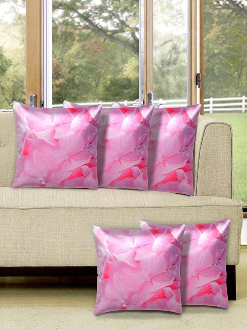set of 5 digital printed cushion cover - 10899789 - Standard Image - 1