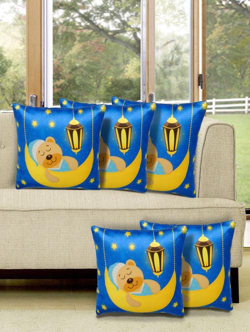 set of 5 digital printed cushion cover - 10899802 - Standard Image - 1