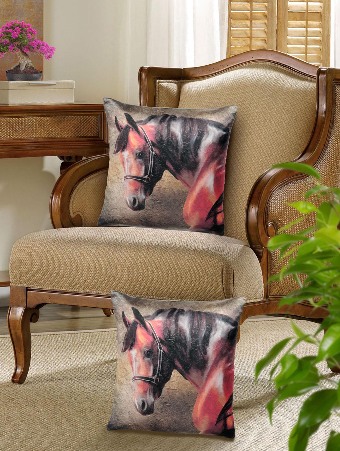 set of 5 digital printed cushion cover - 10899805 - Zoom Image - 2