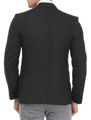grey wool casual blazer - 10903584 - Standard Image - 3